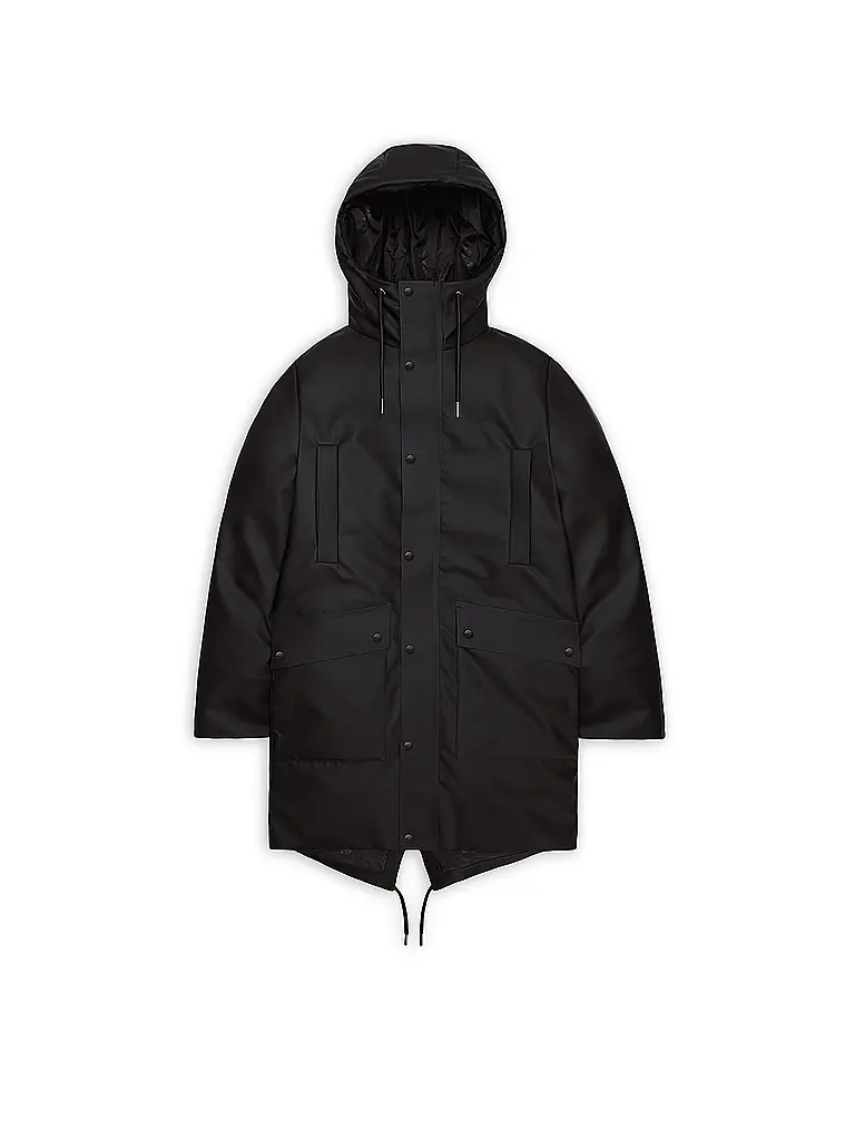 RAINS | Chaqueta impermeable NOME LONG | Negro