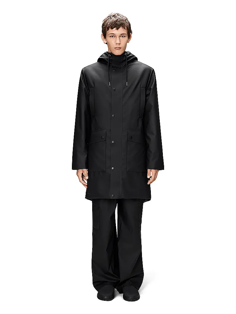 RAINS | Chaqueta impermeable NOME LONG | Negro
