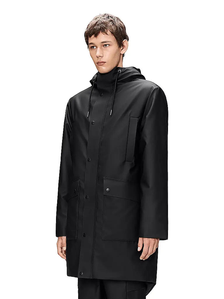 RAINS | Chaqueta impermeable NOME LONG | Negro