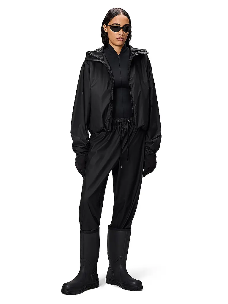 RAINS | Chaqueta LOHJA SHORT INSULTED JACKET | Negro