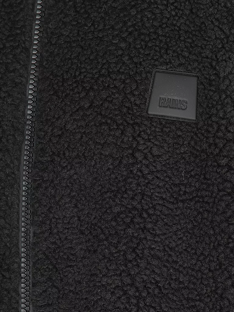 RAINS | Jacke in Felloptik KOFU | Negro