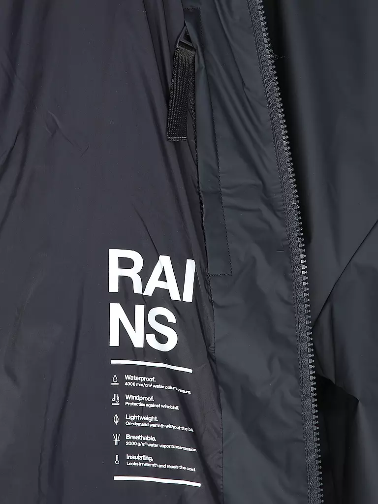 RAINS | Jacke LOHJA LONG INSULTED JACKET | Azul oscuro