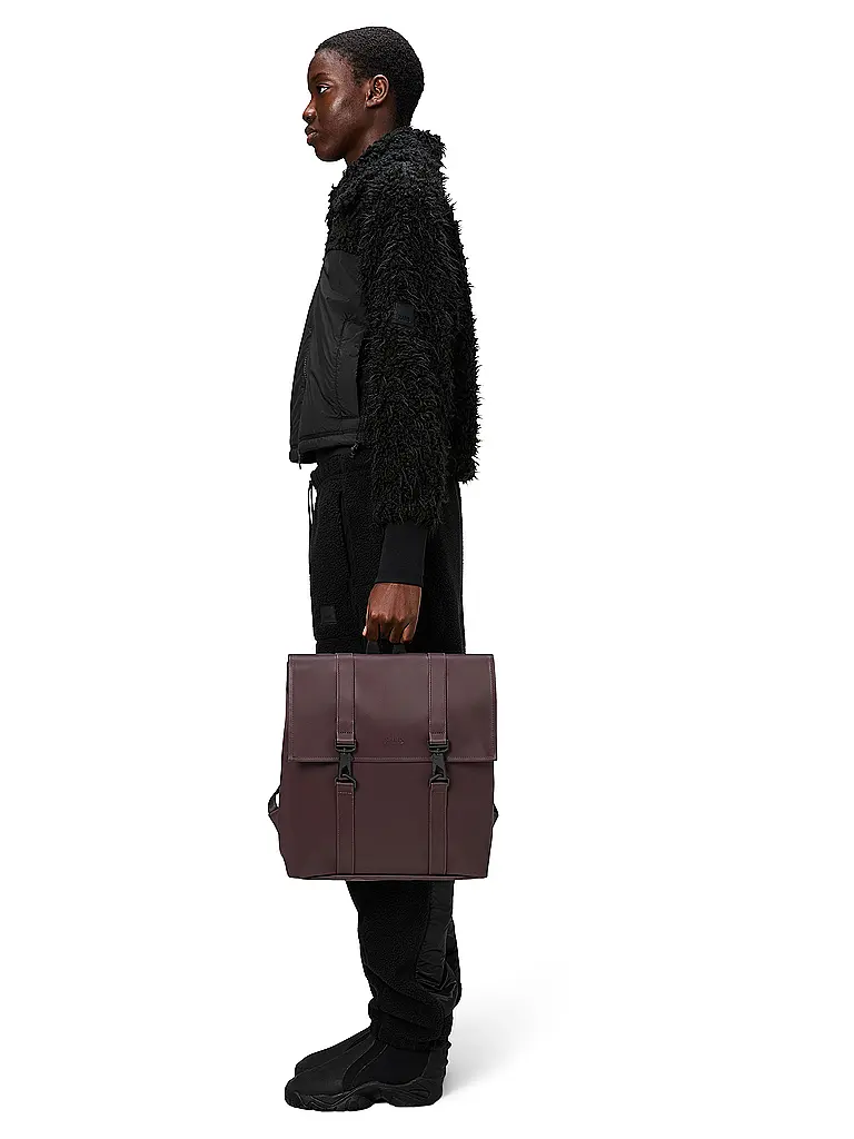 RAINS | Mochila MSN BAG MINI | Rojo oscuro