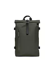 RAINS | Mochila Rolltop Large | Verde