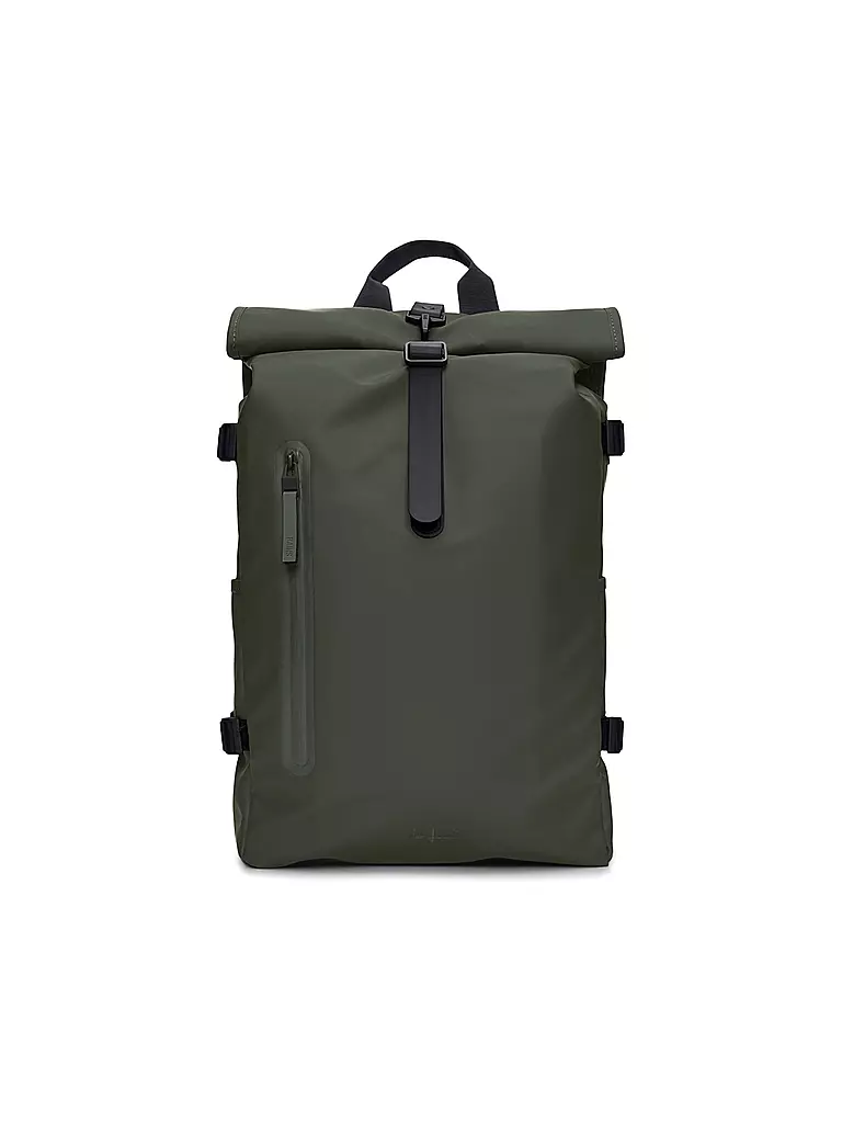 RAINS | Mochila Rolltop Large | Verde