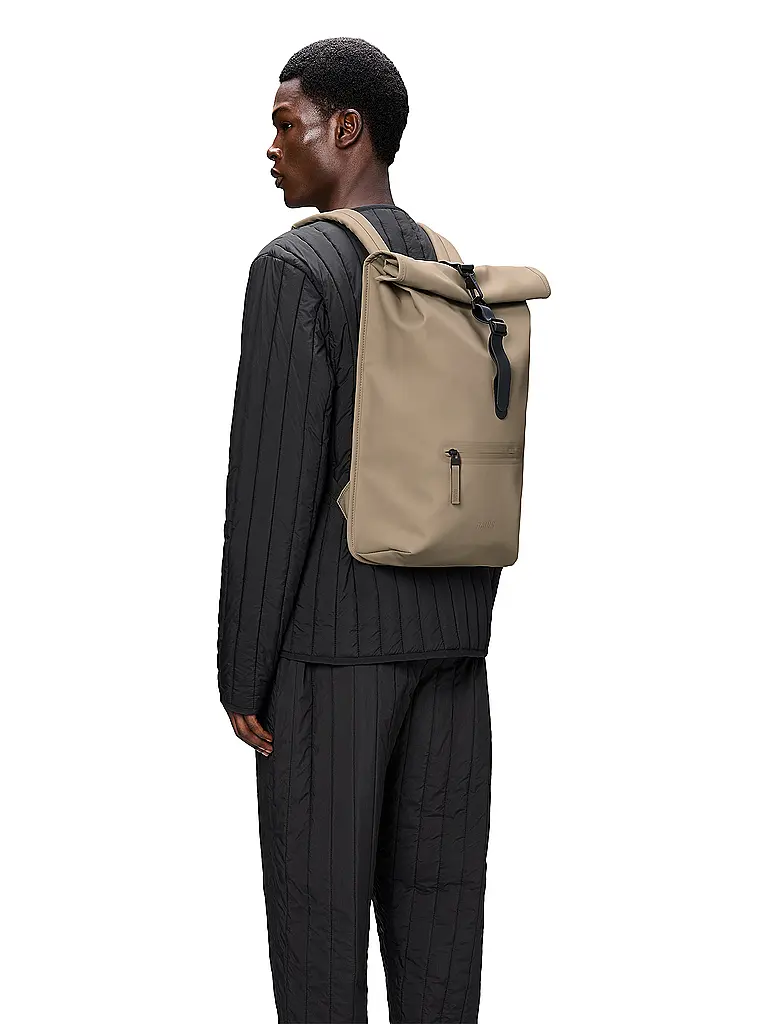 RAINS | Mochila ROLLTOP | Beige
