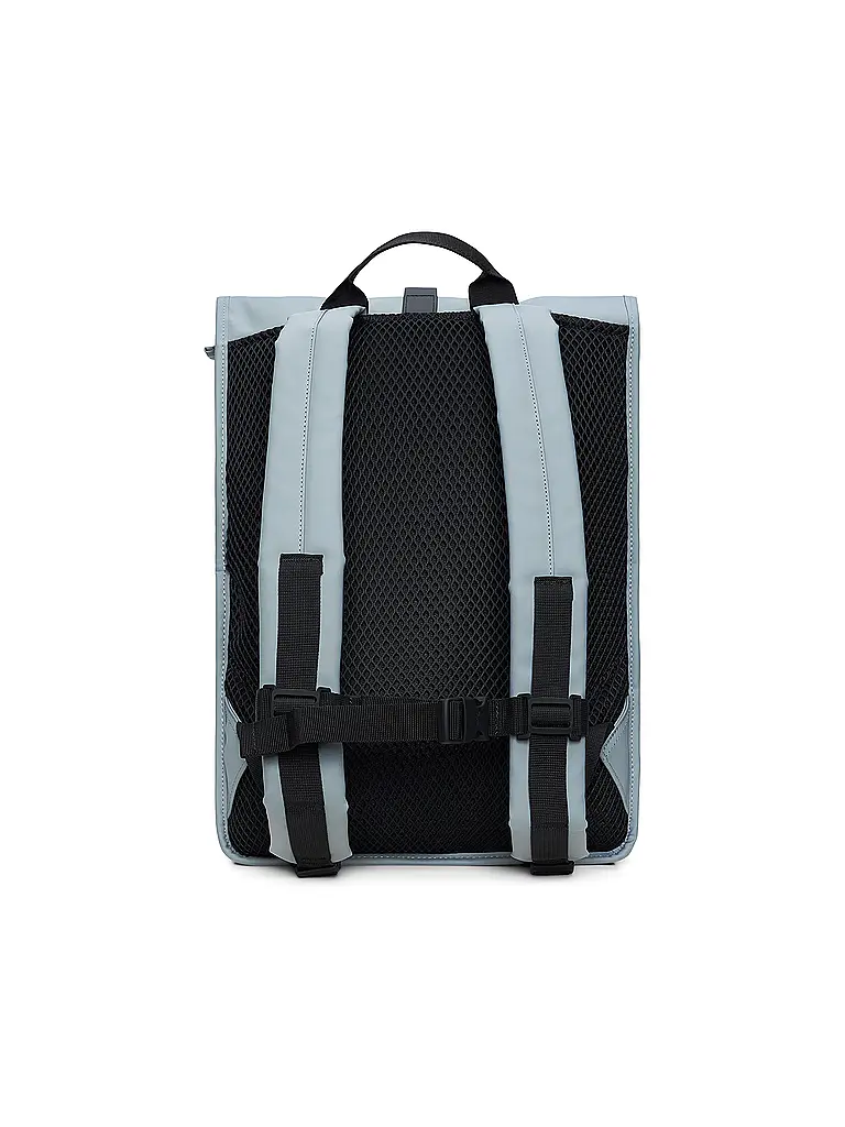 RAINS | Nombre del producto: Mochila
Marca: RAINS
Color: celeste
Categorías: Moda, Mujer

Material: Poliéster / Poliamida
Estampado: Liso
Estilo: Casual
Detalles: Resistente al agua | Azul claro