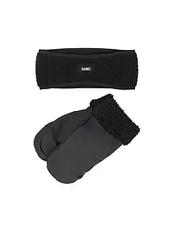 RAINS | Nombre del producto: Set 2 piezas Diadema y Guantes | Negro