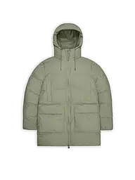 RAINS | Parka ALTA LONG PUFFER CARGO J | Verde claro