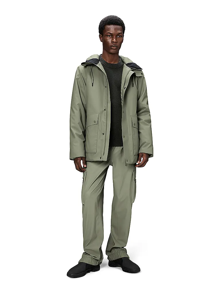 RAINS | Parka de lluvia NOME | Verde claro