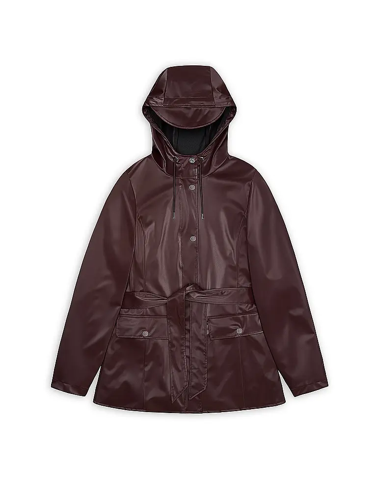RAINS | Regenjacke CURVE JACKET W3 | Rojo oscuro