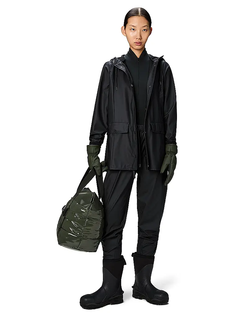 RAINS | Regenjacke CURVE JACKET W3 | Negro