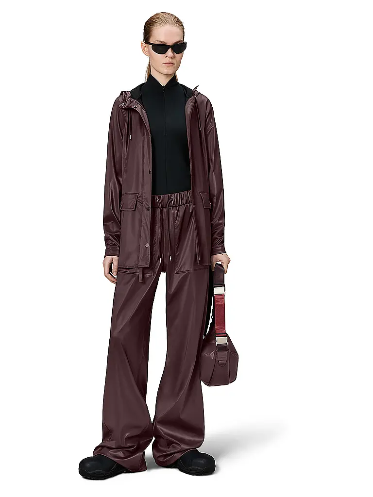 RAINS | Regenjacke CURVE JACKET W3 | Rojo oscuro