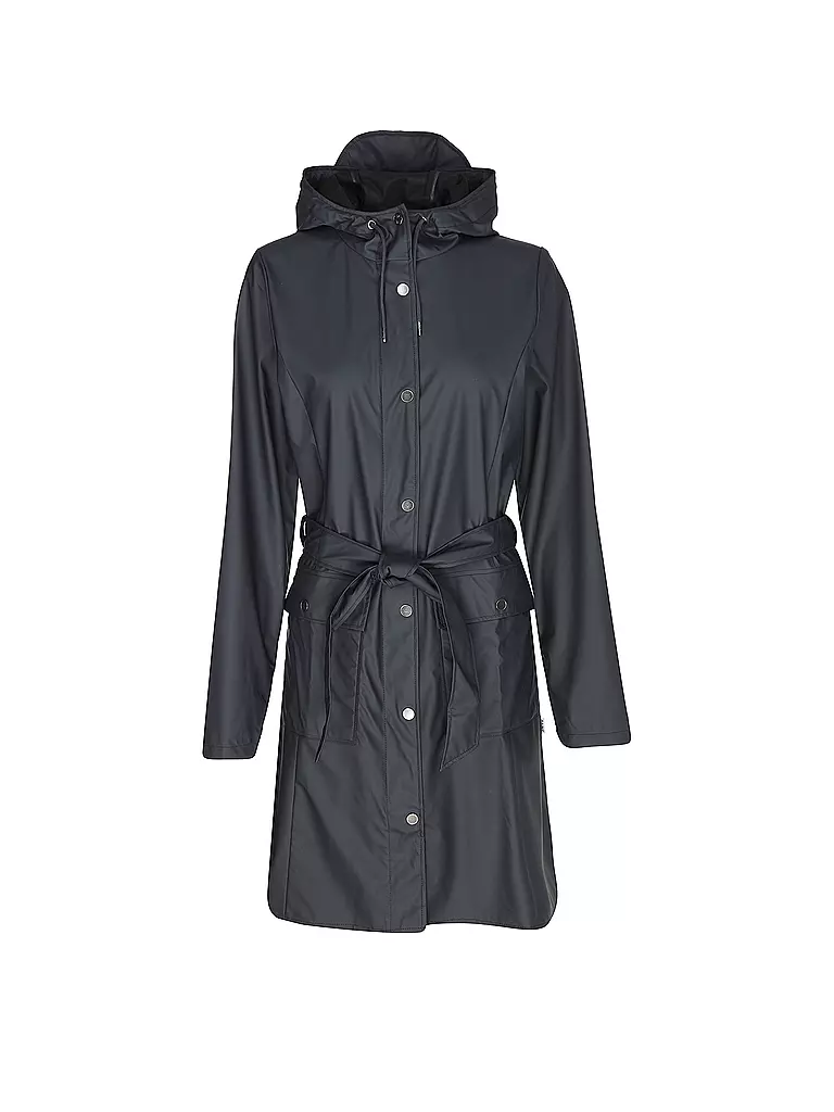 RAINS | Regenjacke CURVE W JACKET | Azul oscuro