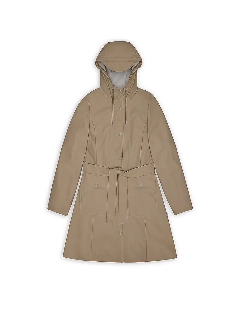 RAINS | Regenjacke CURVE W JACKET | Beige