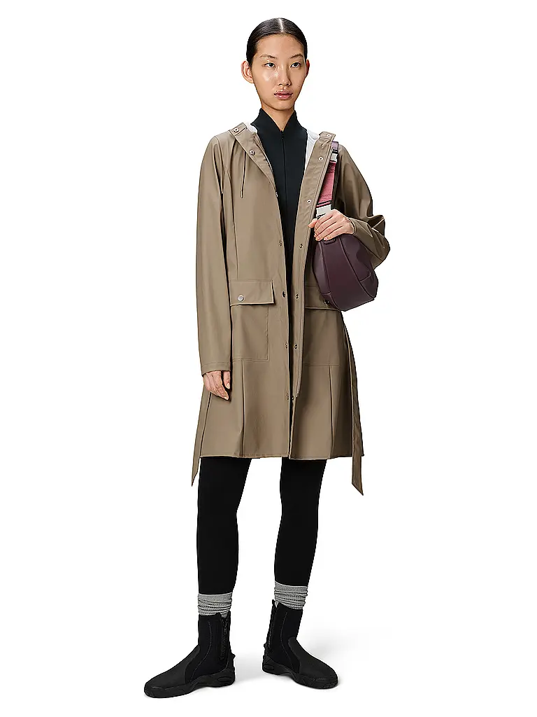 RAINS | Regenjacke CURVE W JACKET | Beige