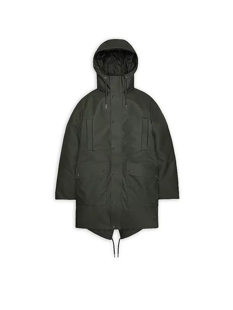RAINS | Regenjacke NOME LONG | Oliva