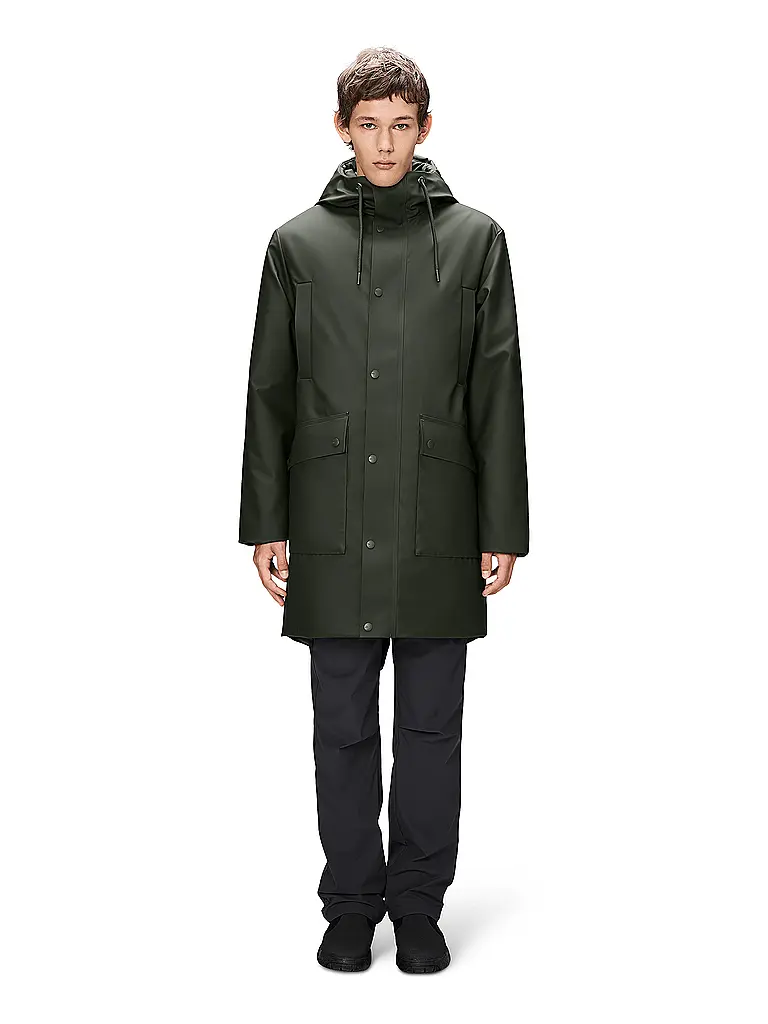 RAINS | Regenjacke NOME LONG | Oliva