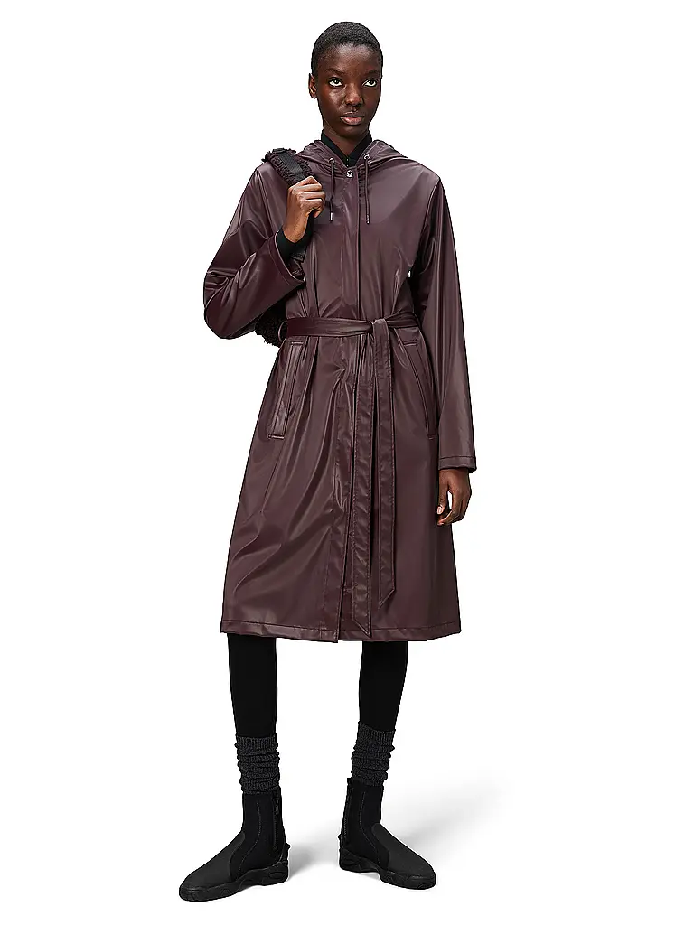 RAINS | Regenjacke | Rojo oscuro