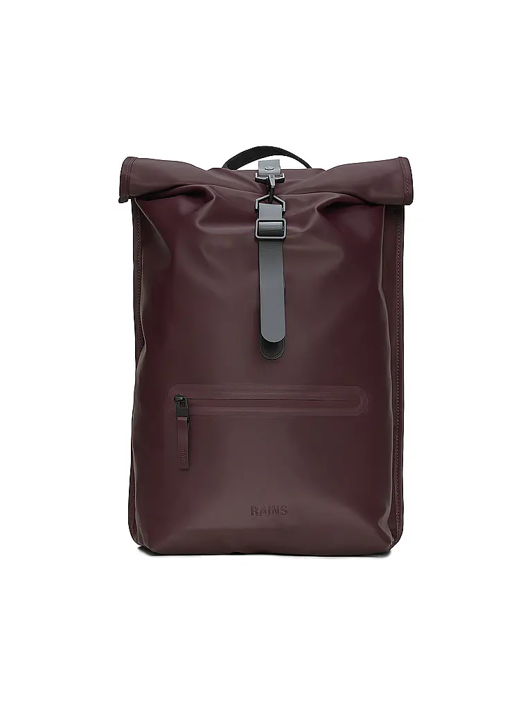 RAINS | Rucksack ROLLTOP | Rojo oscuro
