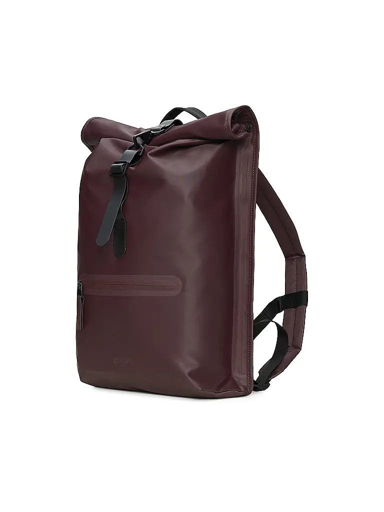 RAINS | Rucksack ROLLTOP | Rojo oscuro