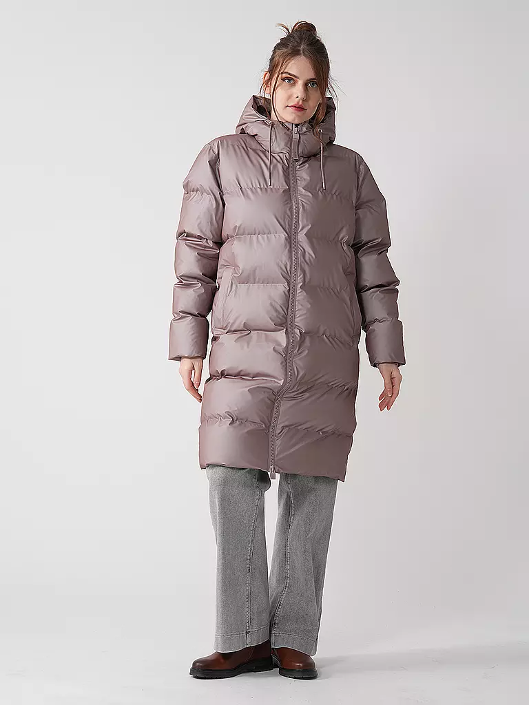 RAINS | Steppmantel ALTA LONGER PUFFER JACKET | Rosa