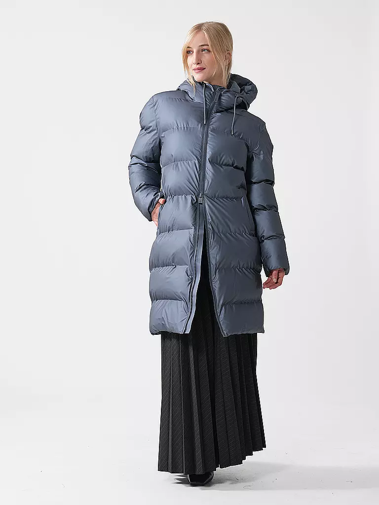 RAINS | Steppmantel ALTA LONGER PUFFER JACKET | Gris