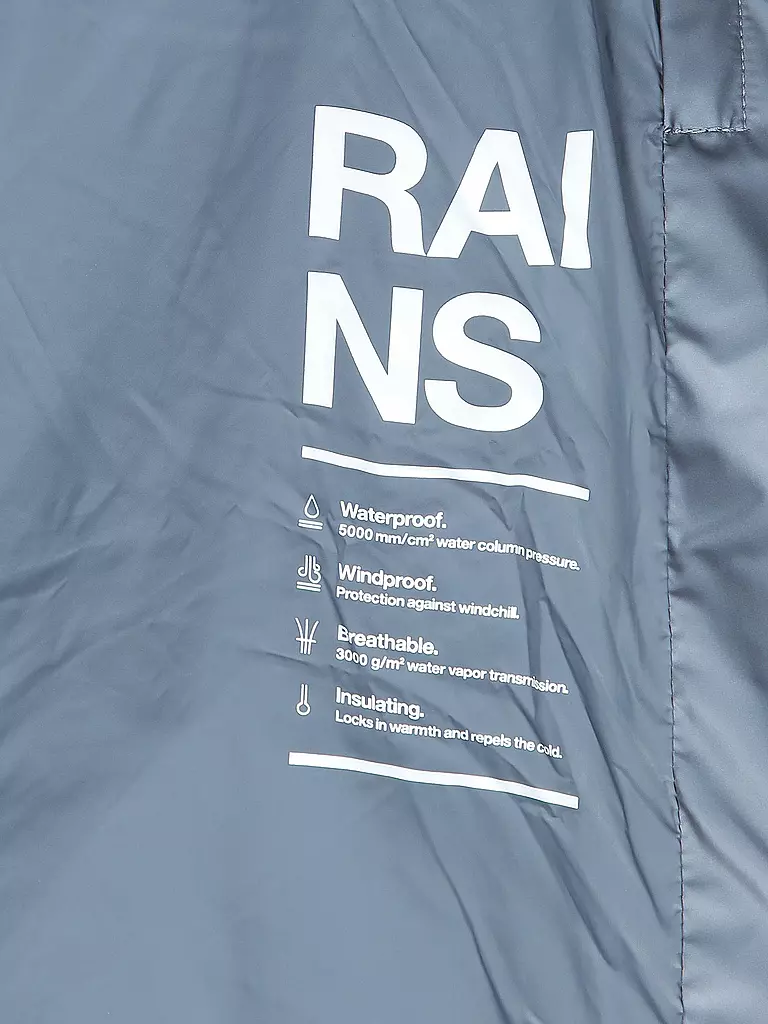 RAINS | Steppmantel ALTA LONGER PUFFER JACKET | Gris