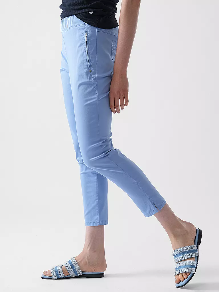 RAPHAELA BY BRAX | Hose Super Slim Fit 6/8 LAVINA ZIP | Azul claro
