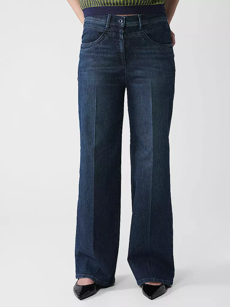 RAPHAELA BY BRAX | Jeans de pierna ancha LAURA | Azul oscuro