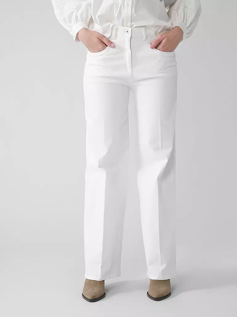 RAPHAELA BY BRAX | Jeans Wide Leg  LAURA | Blanco