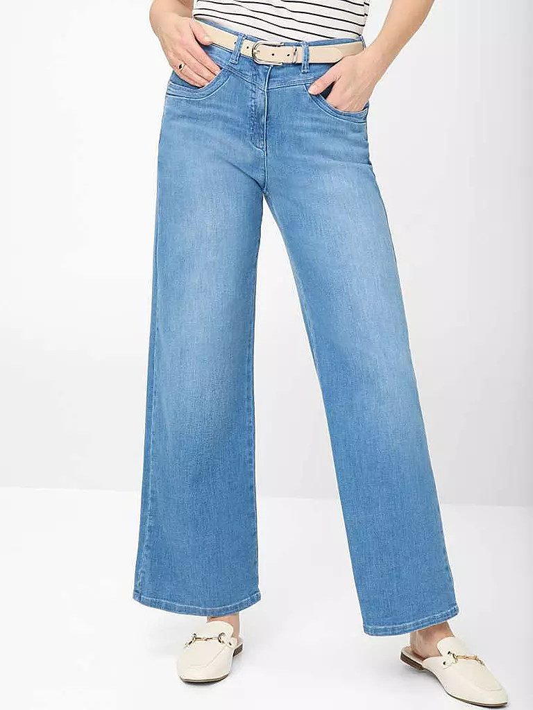 RAPHAELA BY BRAX | Jeans Wide Leg LAURA | Azul claro