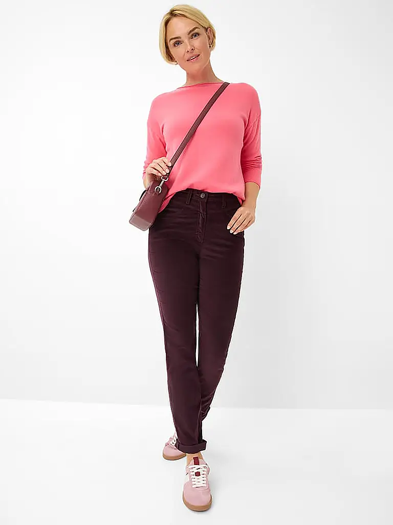 RAPHAELA BY BRAX | Pantalón de vestir LAURA NEW | Rojo oscuro