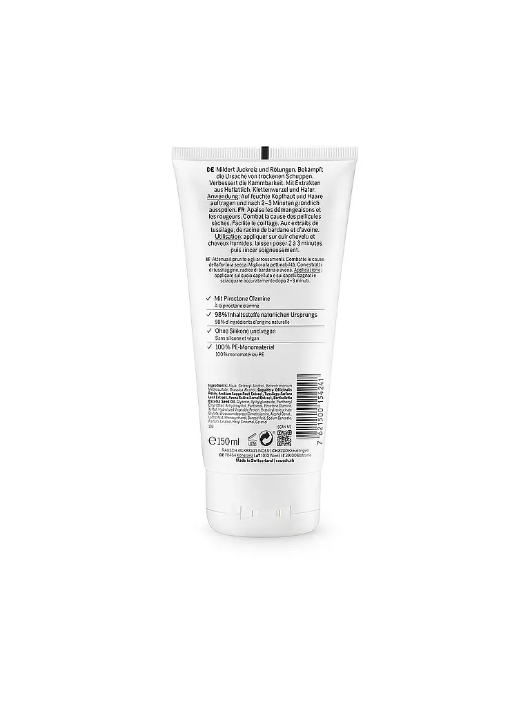 RAUSCH | Acondicionador anticaspa con tusílago 150ml | Sin color
