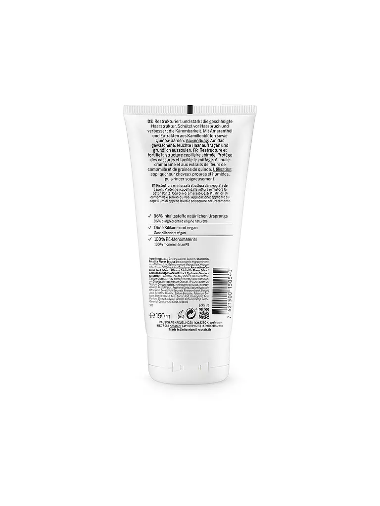 RAUSCH | Acondicionador reparador con amaranto 150 ml | Sin color