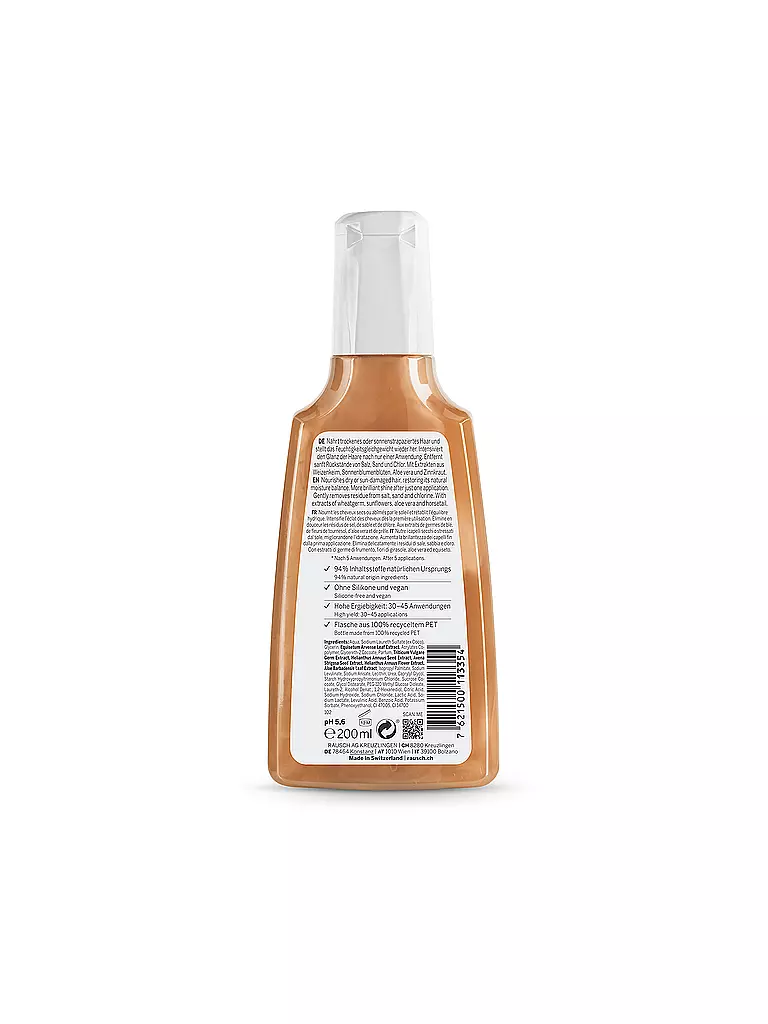 RAUSCH | Champú After-Sun con germen de trigo 200ml | Sin color