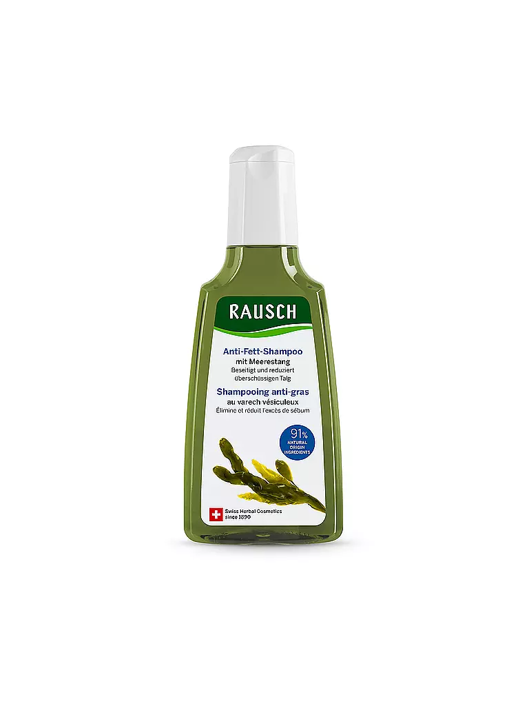 RAUSCH | Champú Antigrasa con Algas Marinas 200ml | Sin color