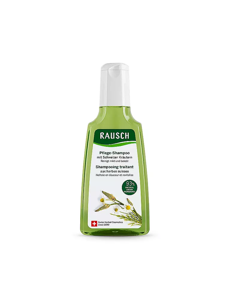 RAUSCH | Champú de cuidado con hierbas suizas 200ml | Sin color