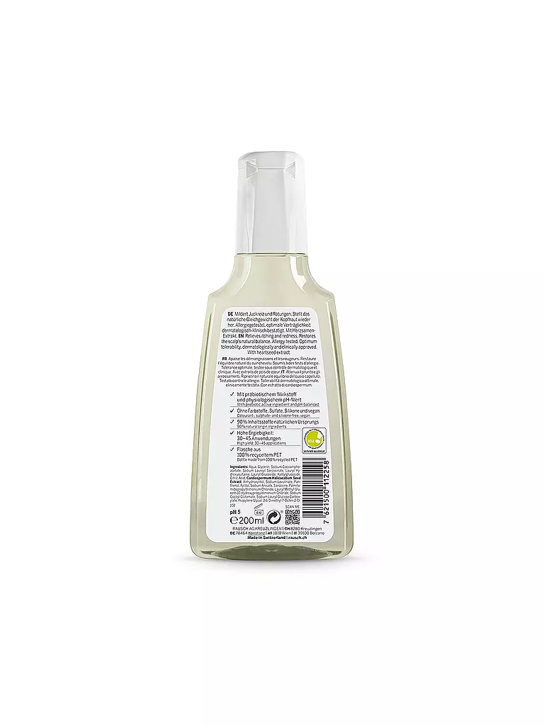 RAUSCH | Champú Sensitive con cardiospermum 200 ml | Sin color