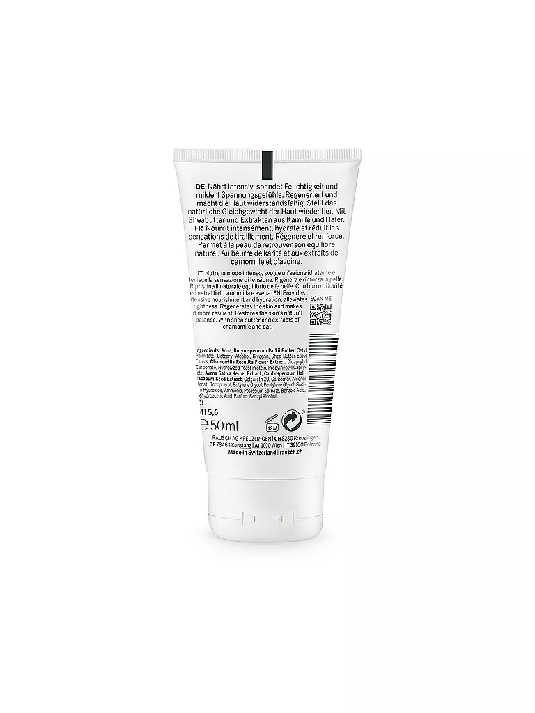 RAUSCH | Crema de manos Sensitive con manzanilla 50ml | keine Farbe