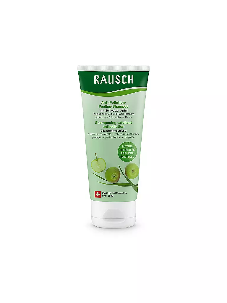 RAUSCH | Cuidado del cabello - Champú exfoliante anticontaminación con manzana suiza 100ml | Sin color