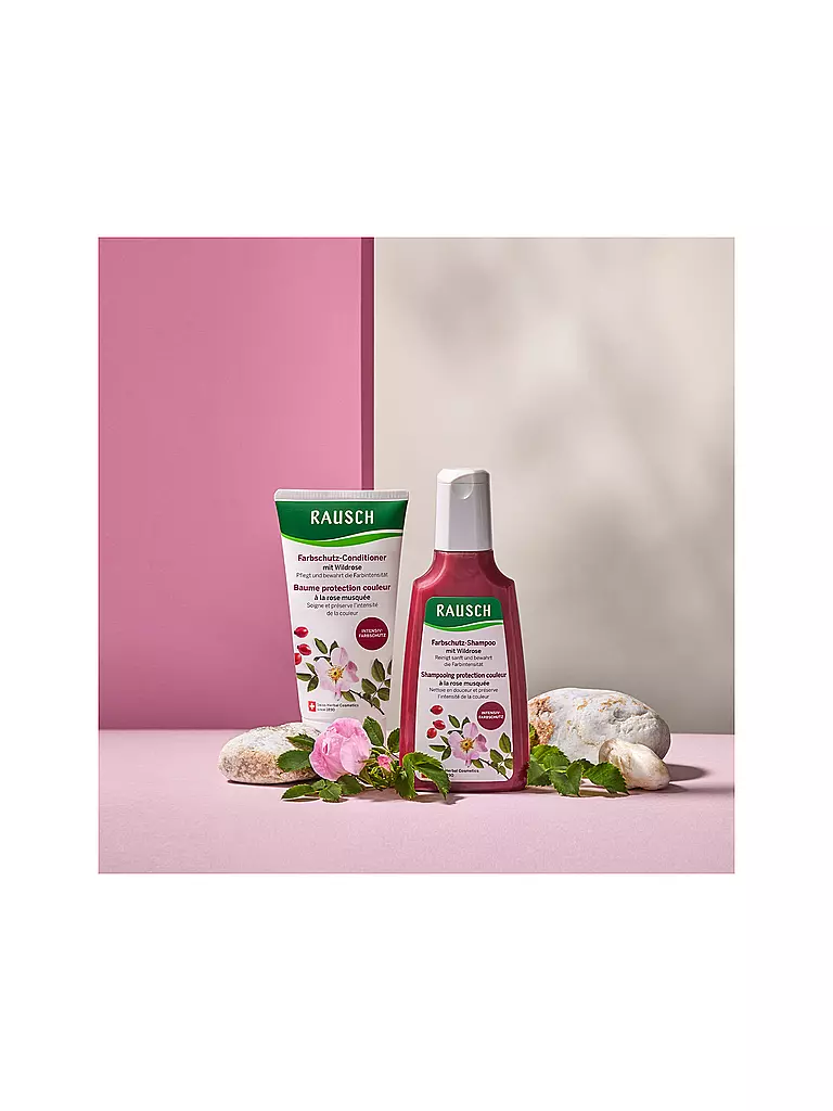 RAUSCH | Cuidado del cabello - Champú protector del color con rosa silvestre 200ml |