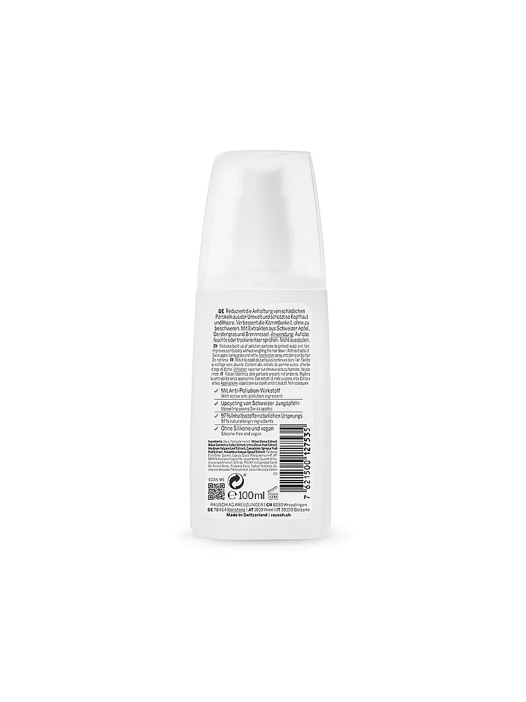RAUSCH | Cuidado del cabello - Spray anticontaminación con manzana suiza 100ml | Sin color