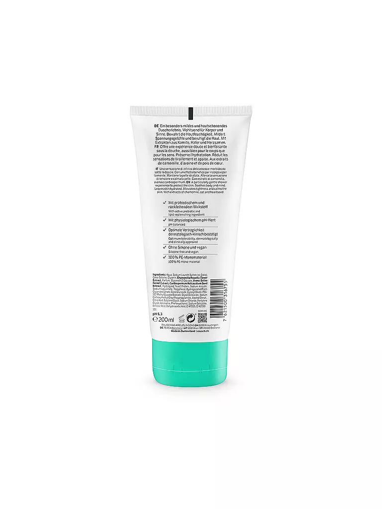 RAUSCH | Gel de ducha suave con manzanilla 200 ml | Sin color