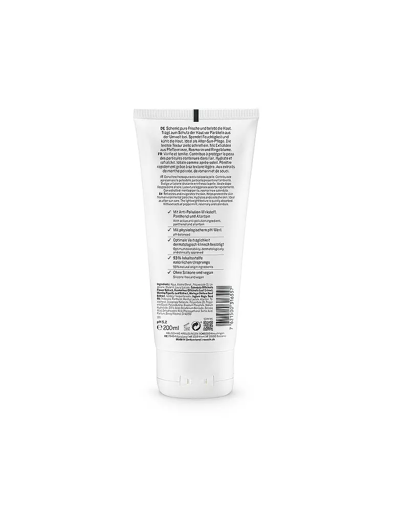 RAUSCH | Loción corporal fresca con menta 200ml | Sin color