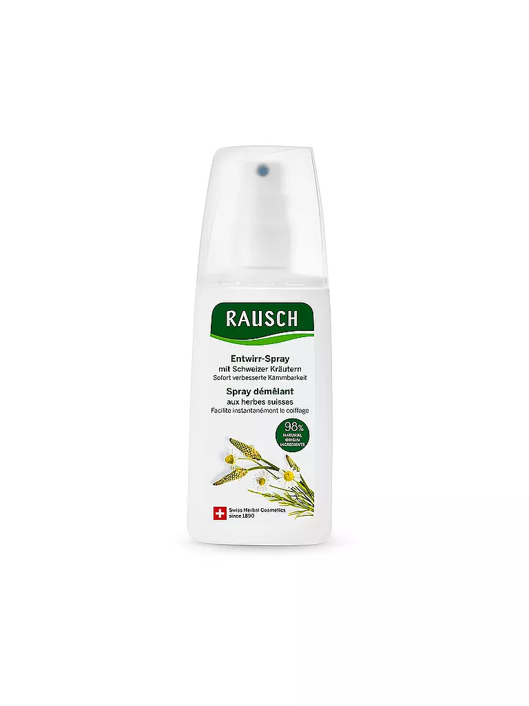 RAUSCH | Spray desenredante con hierbas suizas 100ml | Sin color