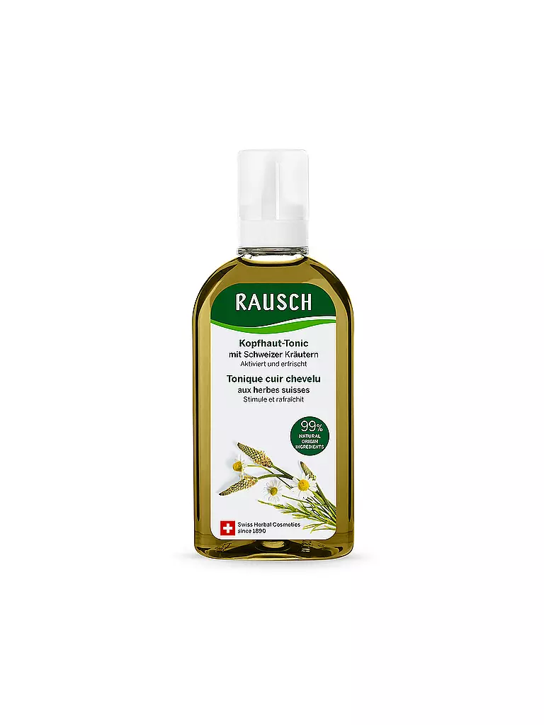 RAUSCH | Tónico capilar con hierbas suizas 200ml | Sin color