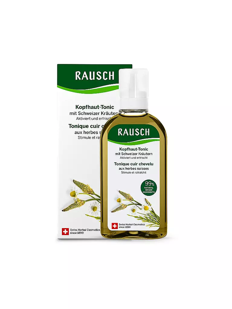 RAUSCH | Tónico capilar con hierbas suizas 200ml | Sin color
