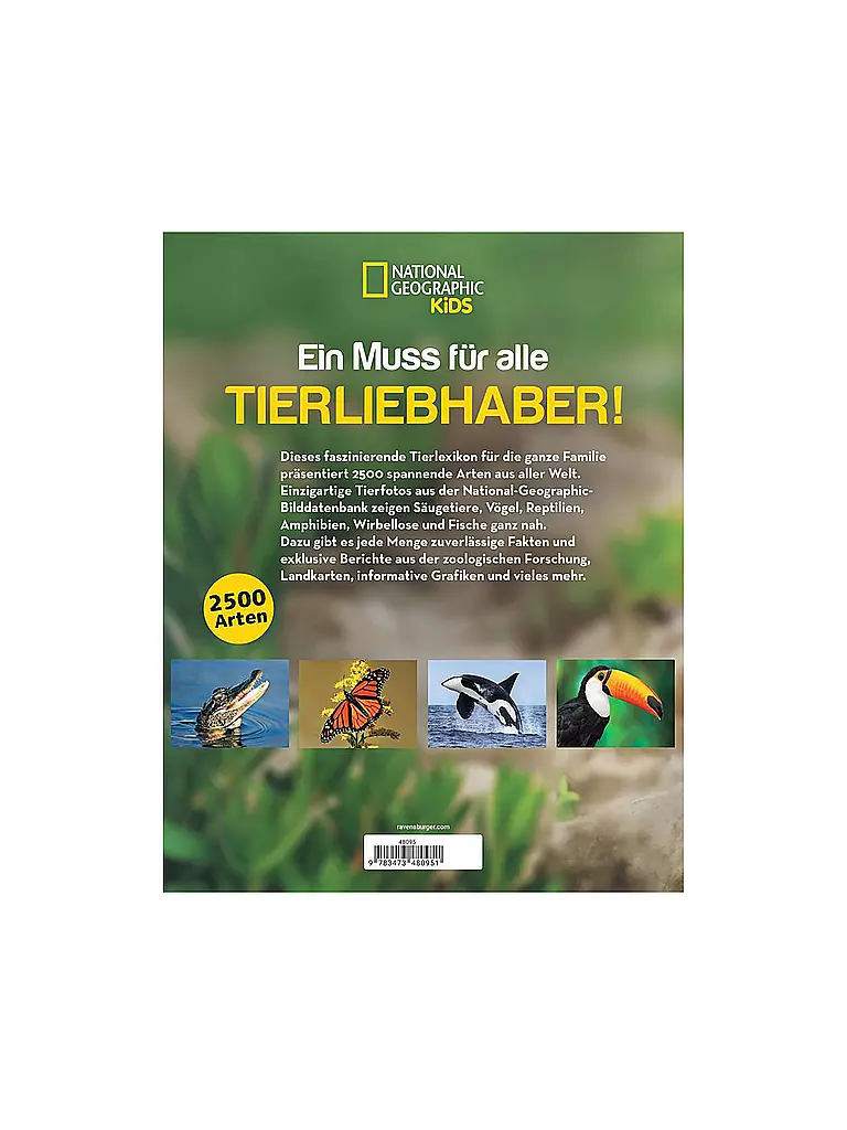 RAVENSBURGER | Libro - Enciclopedia de animales para niños | Multicolor