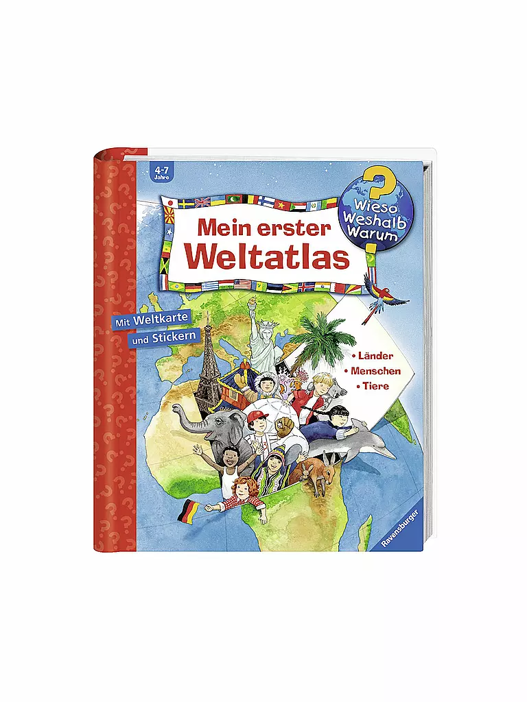 RAVENSBURGER | Libro - Mi primer atlas mundial (tapa dura) | Sin color